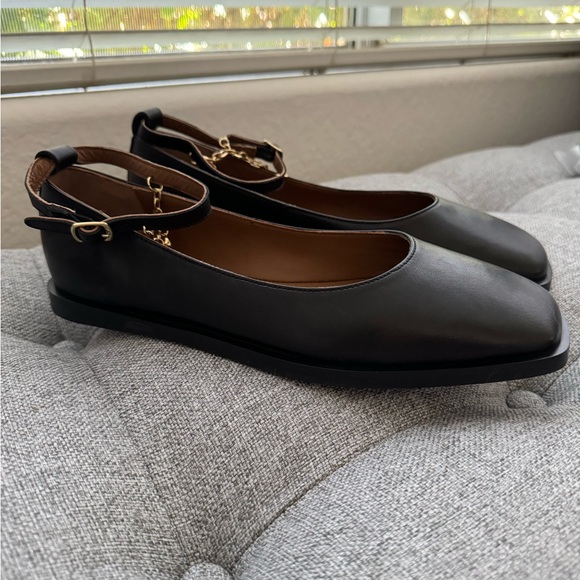 NWT- Free People Mystic Treasures Flat in Black Size 8&9 - Picture 2 of 6